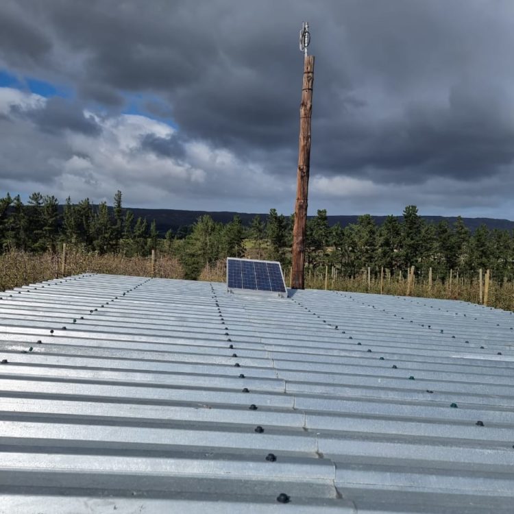 Solar panel on roof